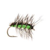 Turrall Crackleback Chartreuse Dry Hackled Trout Fly